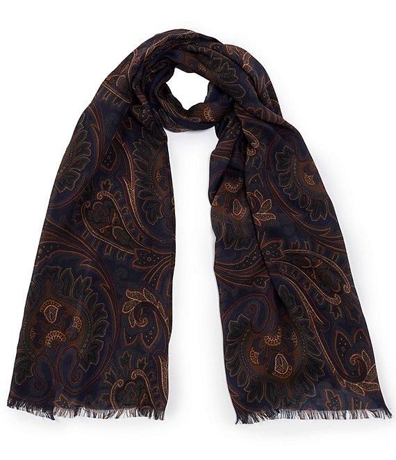 Cremieux All Over Paisley Wool Neck Scarf Product Image