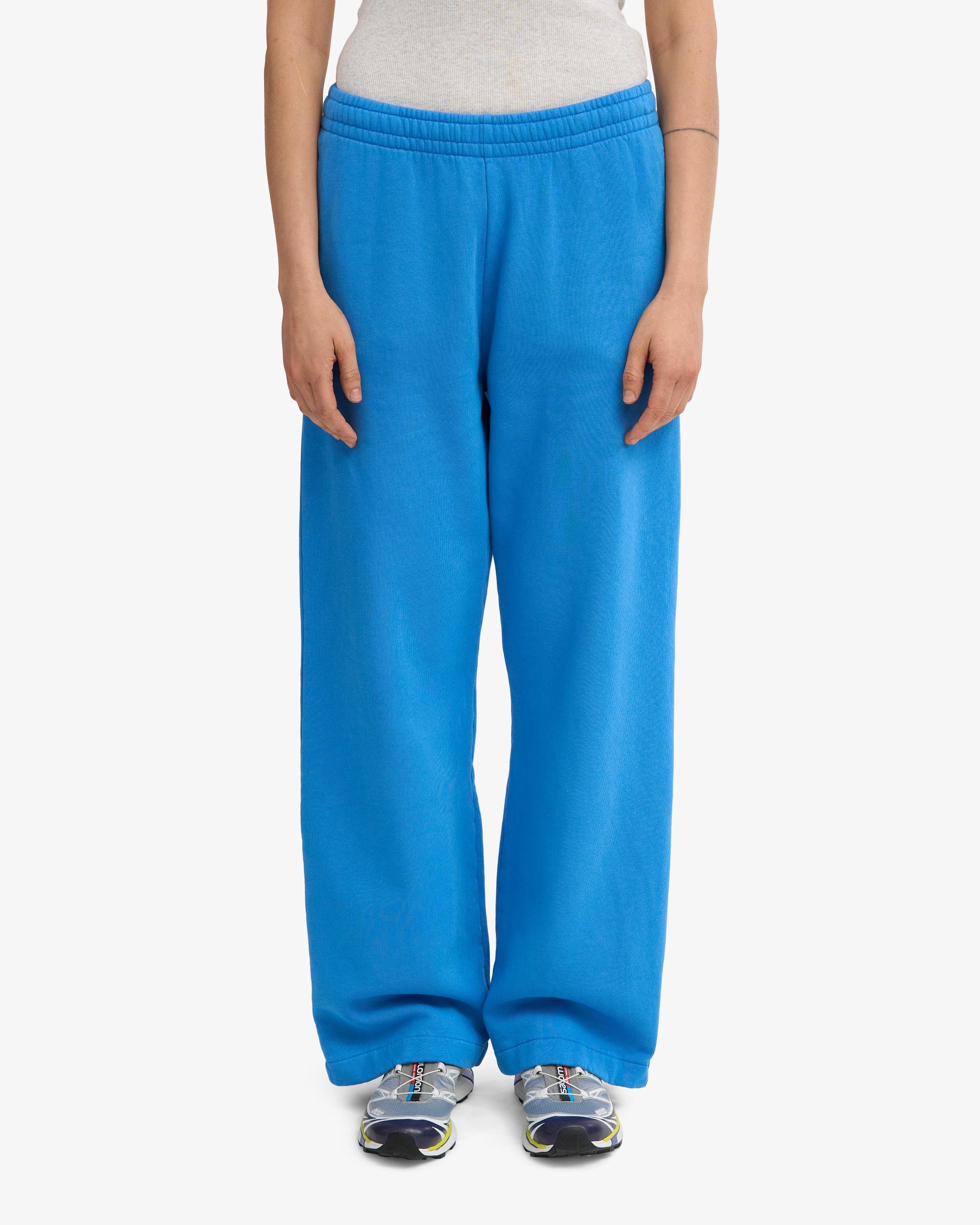 Organic Straight Leg Sweatpants - Pacific Blue Product Image