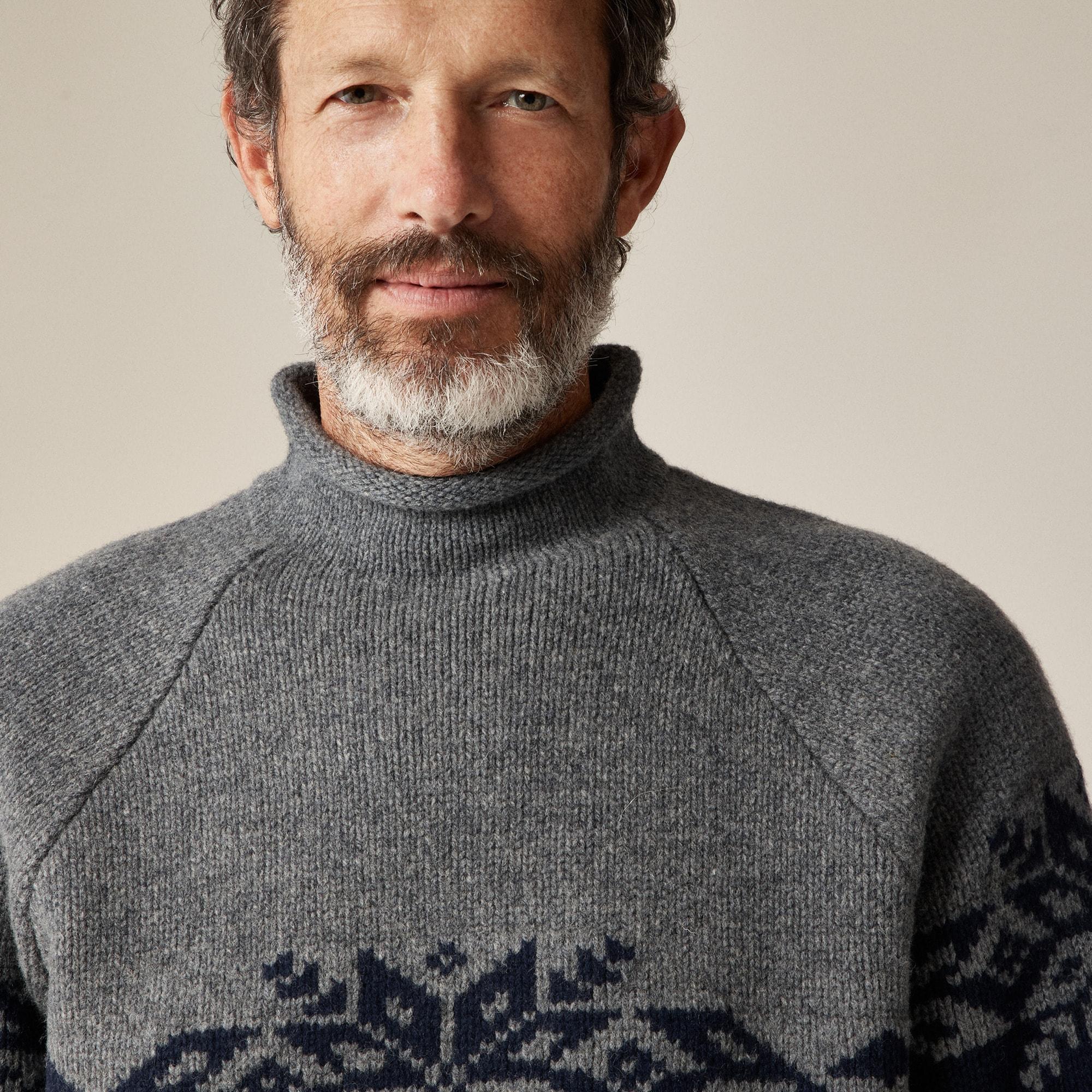 Fair Isle Rollneck™ sweater in lambswool Product Image