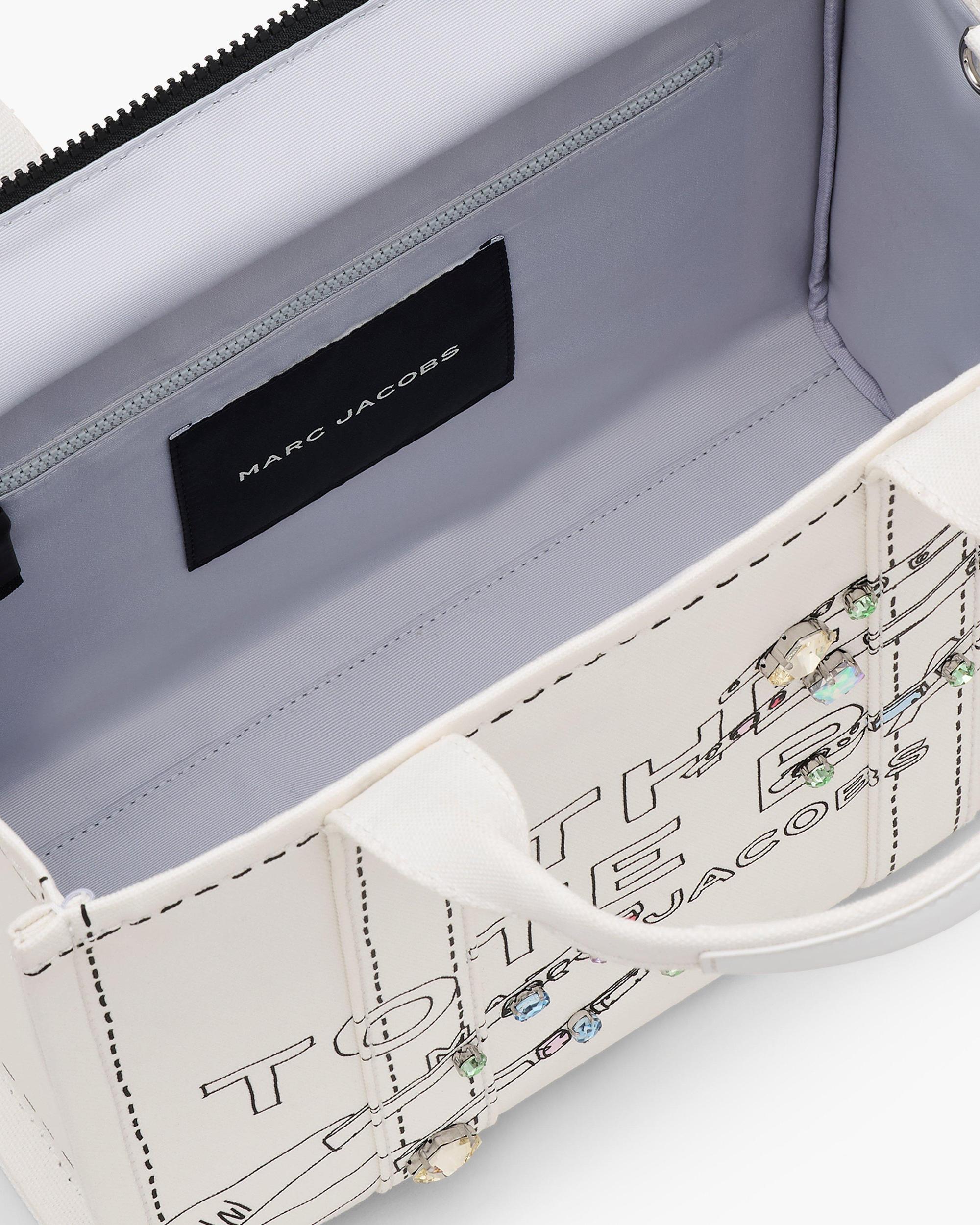 The Trompe L'Oeil Mani Canvas Medium Tote Bag Product Image