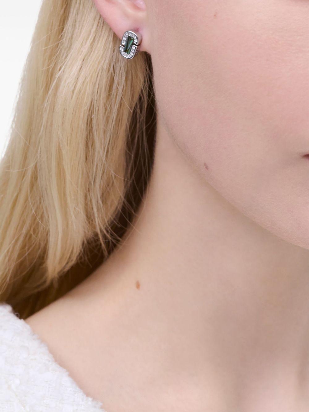 The Button Enamel Logo Hoop earrings Product Image