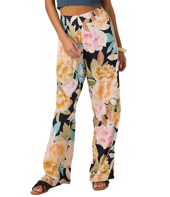 O'Neill Jonie Mikah High Rise Flowy Pull-On Printed Wide Leg Pants Product Image