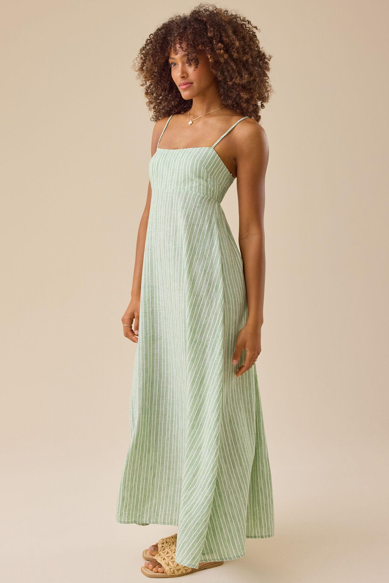 Kat Striped Maxi Dress Product Image
