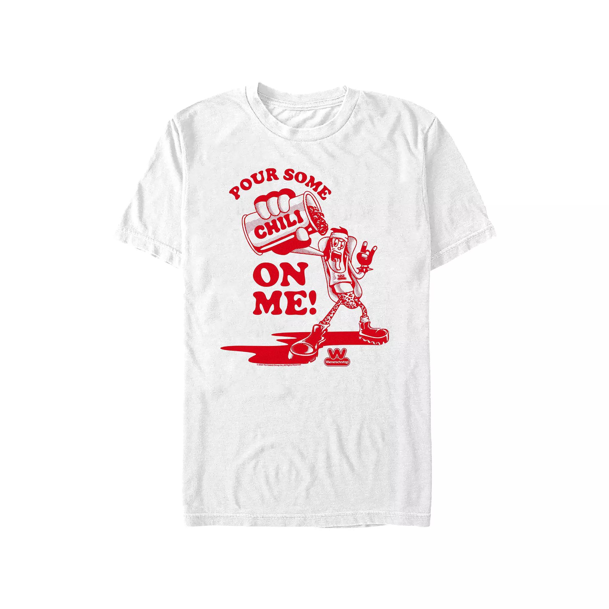 Men's Wienerschnitzel Pour Some Chili On Me Graphic Tee,  Product Image