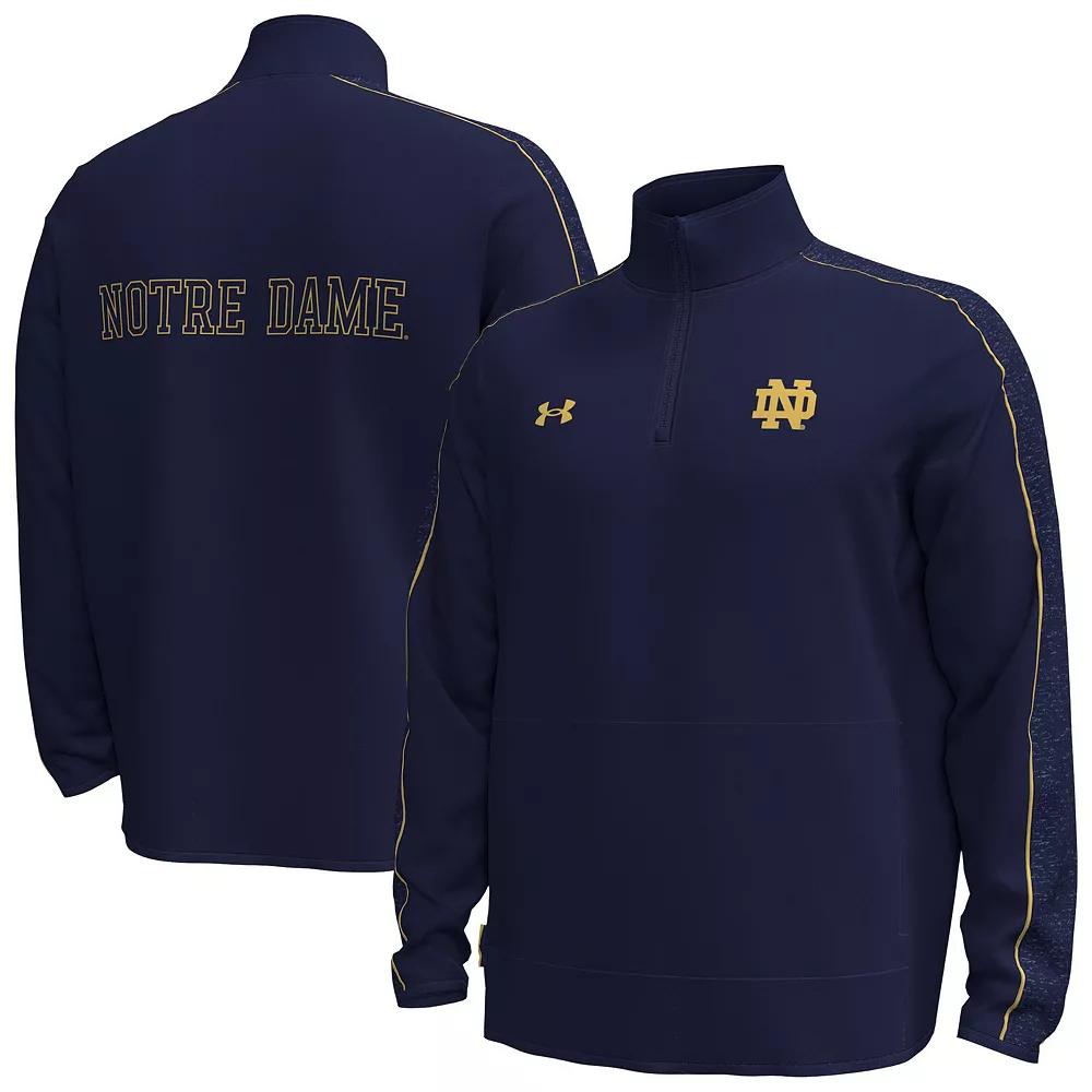 Men's Under Armour Kelly Green Notre Dame Fighting Irish Command Quarter-Zip Sweatshirt,  Product Image