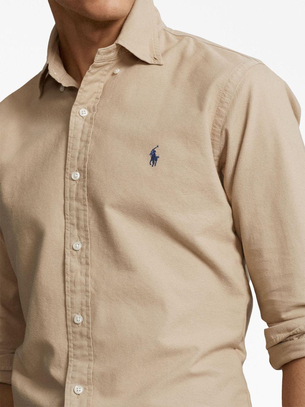 Polo Pony button-up cotton shirt Product Image