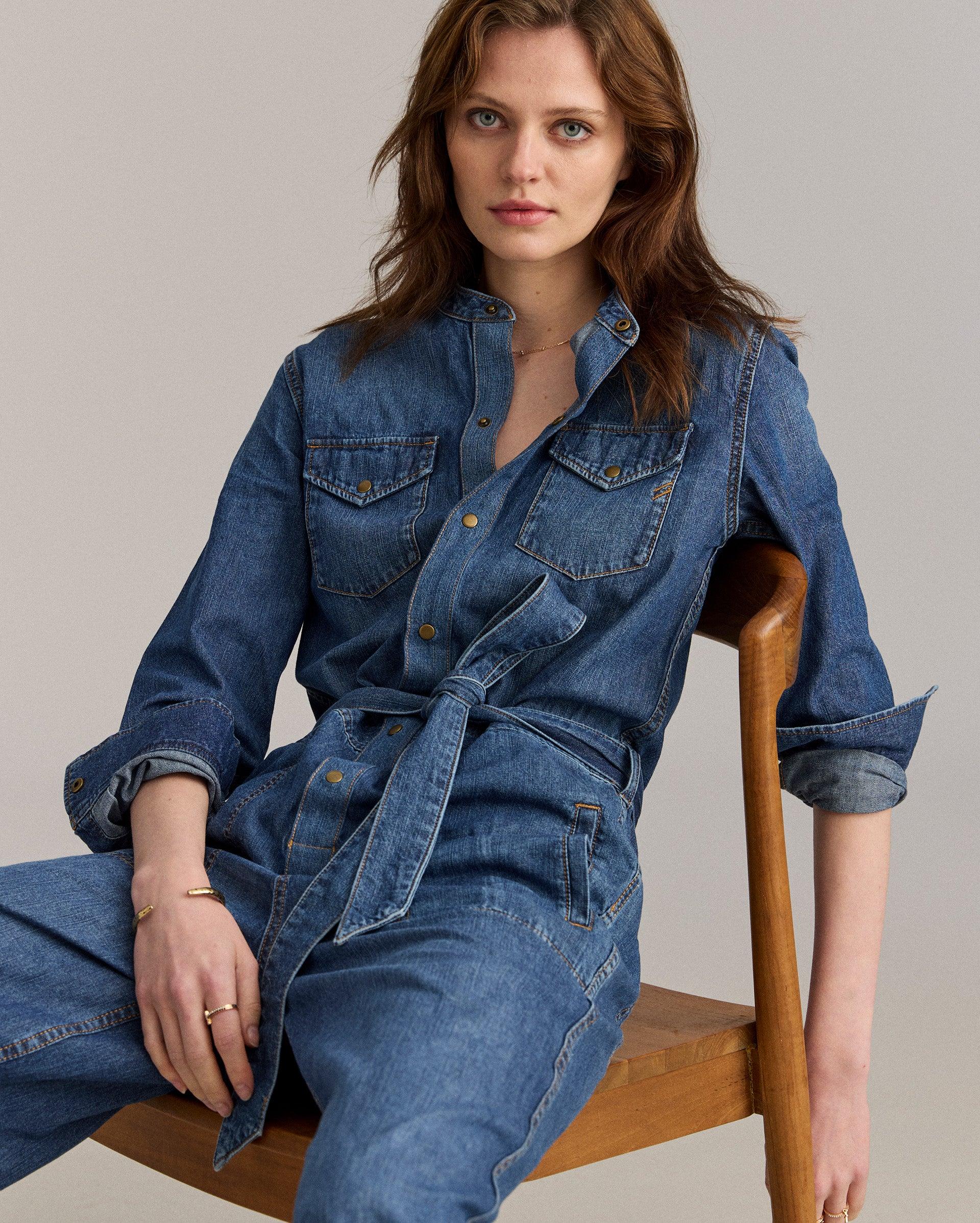 Denim Jumpsuit -  Product Image