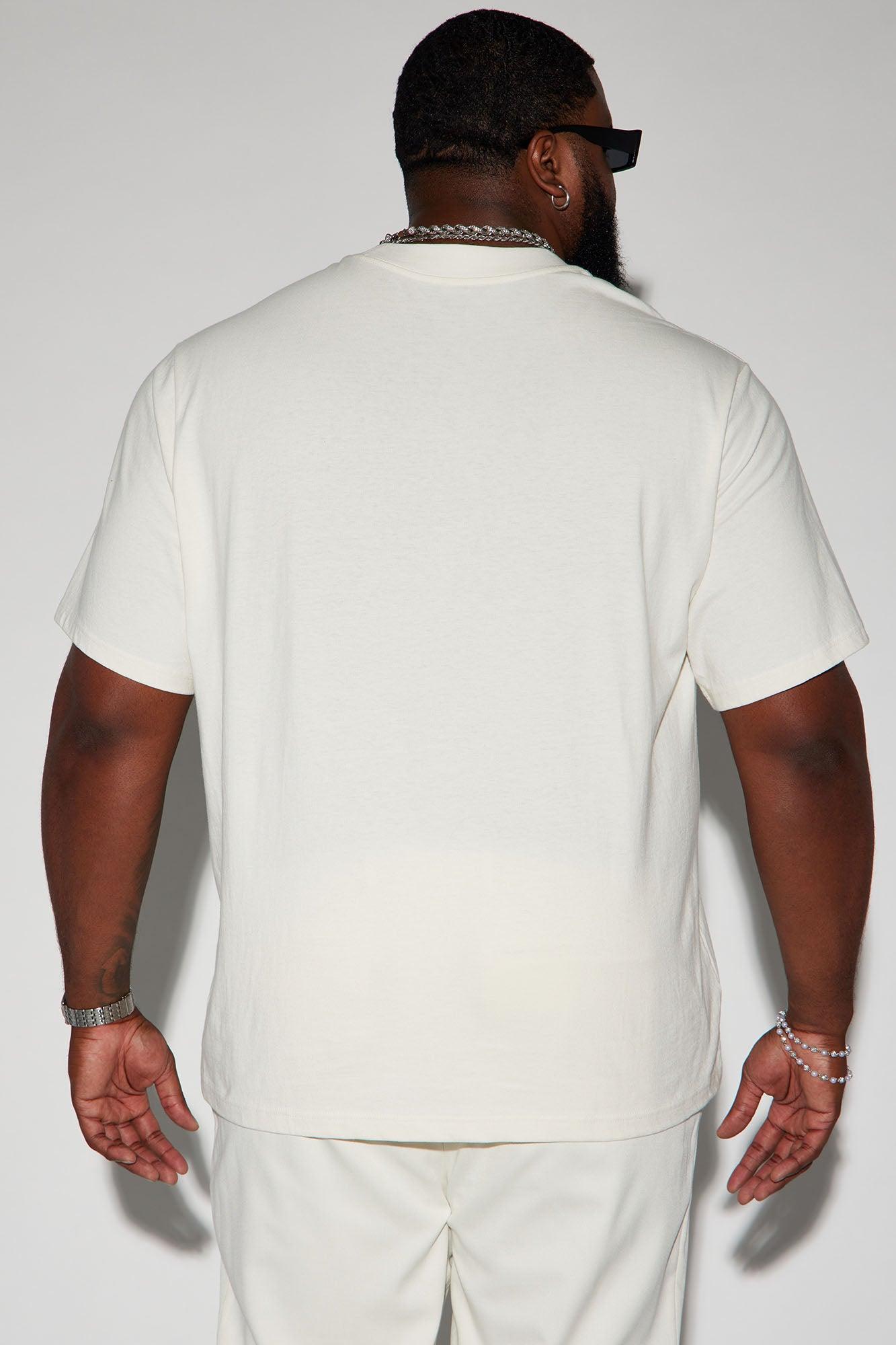 Oversized Heavyweight Short Sleeve Tee - Off White Product Image