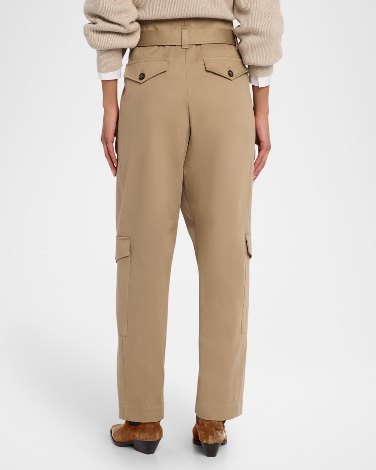 Cotton Couture Gabardine Tapered-Leg Ankle Jogger Pants With Belt Product Image