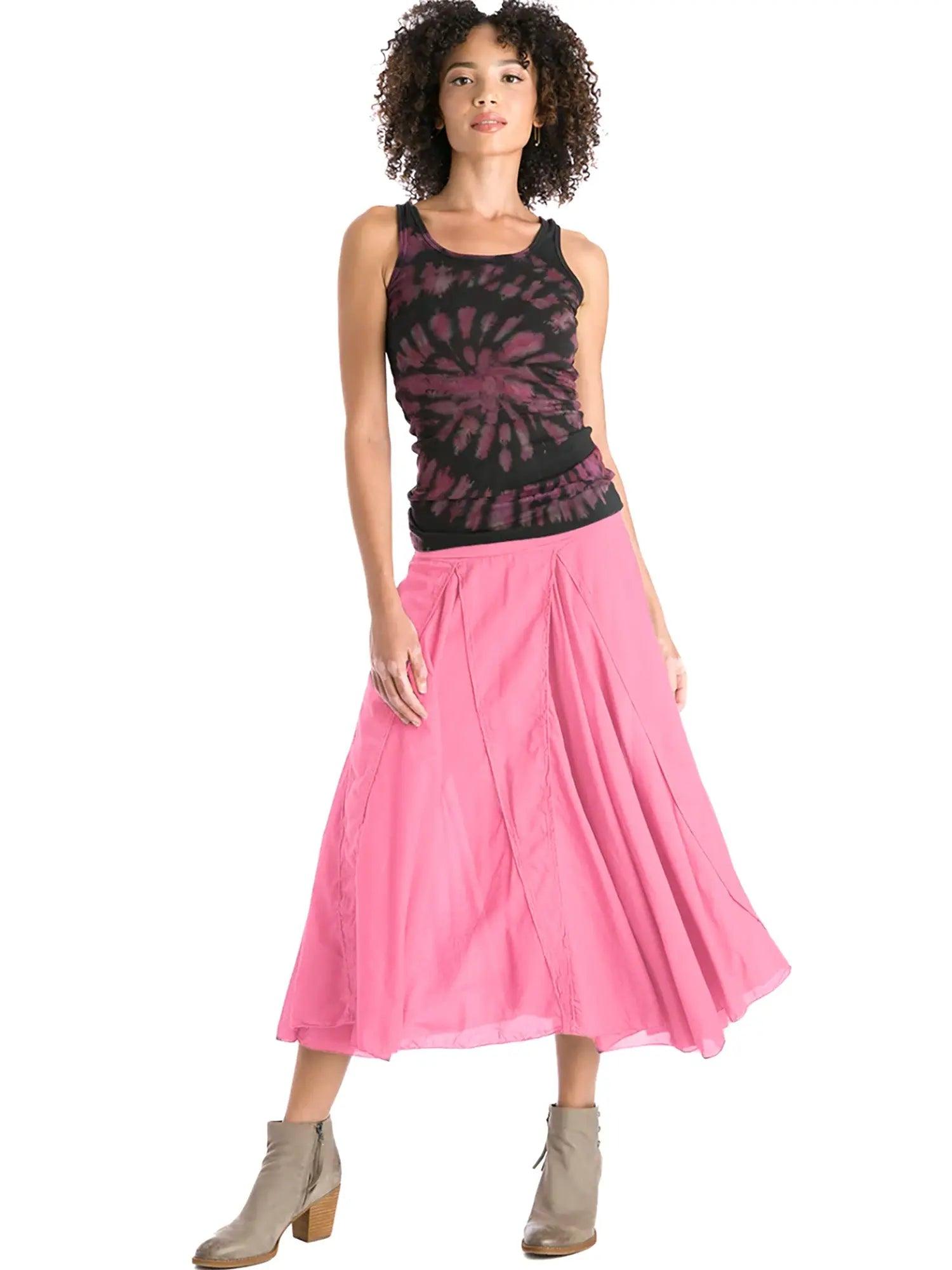 Hard Tail Rolldown Waist Diamond Flare Skirt (Style VL-19) Product Image