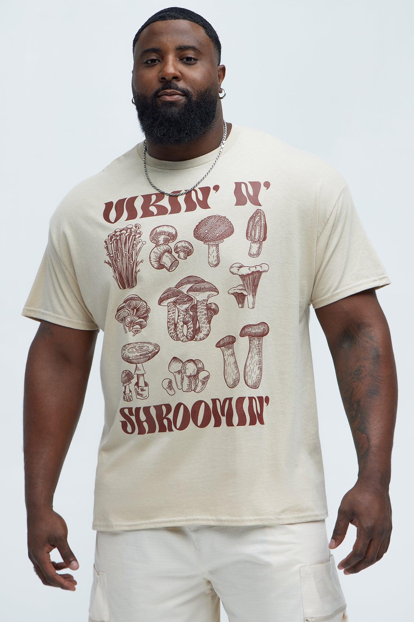Vibin N Shroomin Short Sleeve Tee - Sand Product Image