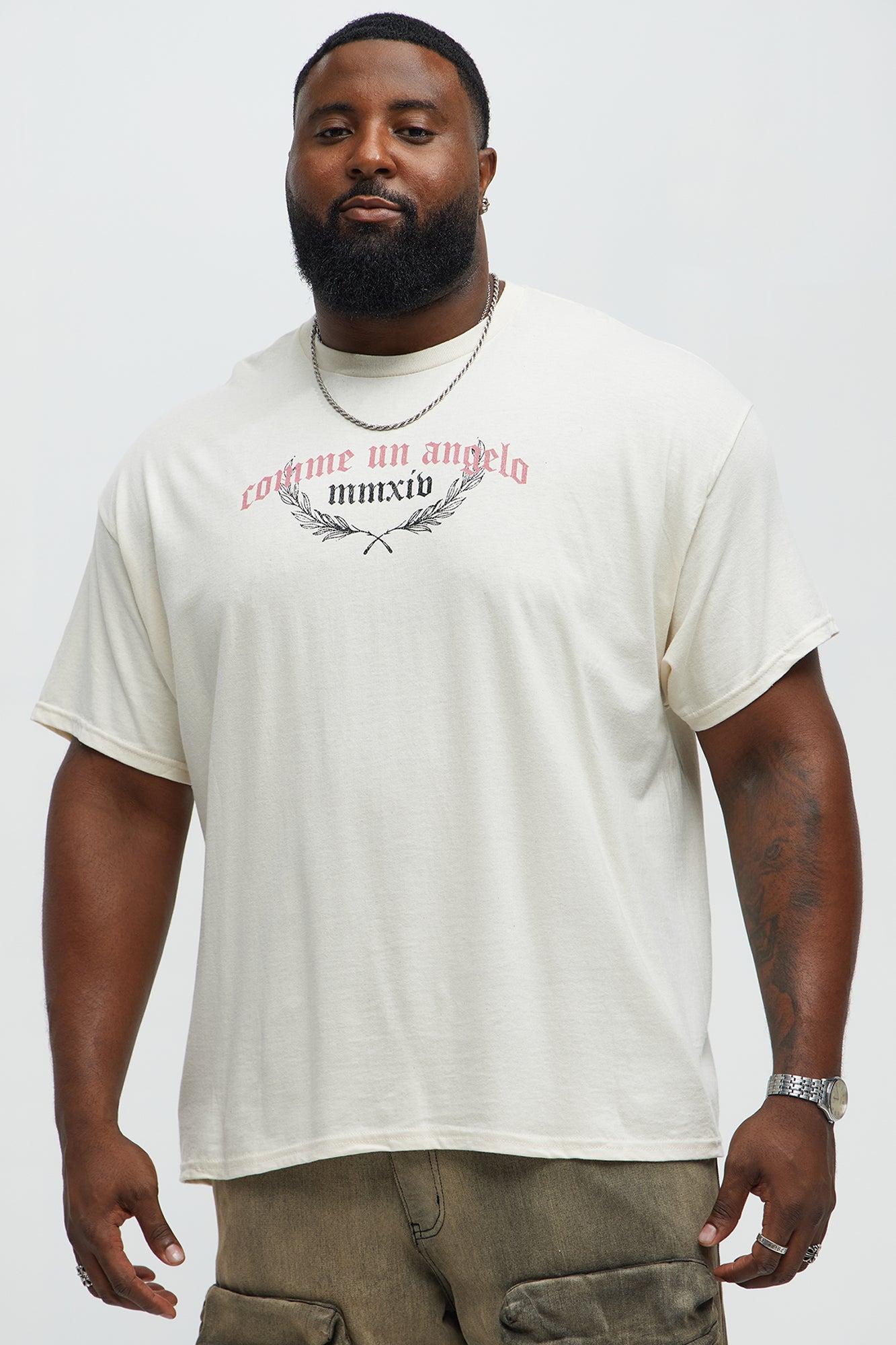 Comme Un Angelo Short Sleeve Tee - Natural Product Image