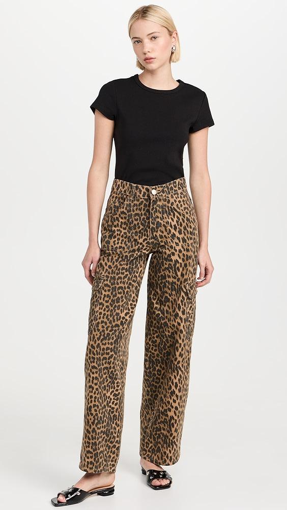 Damson Madder Leopard Cargo Trousers | Shopbop Product Image