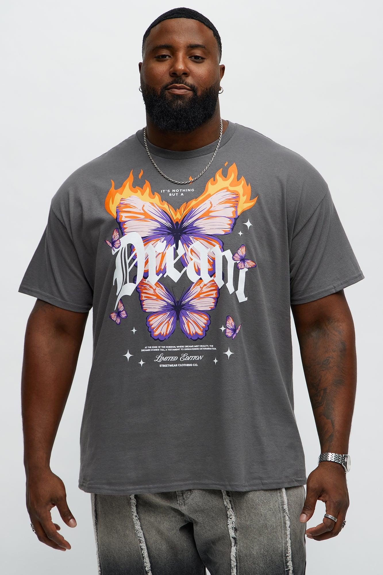 Dreams Aflame Short Sleeve Tee - Charcoal Product Image