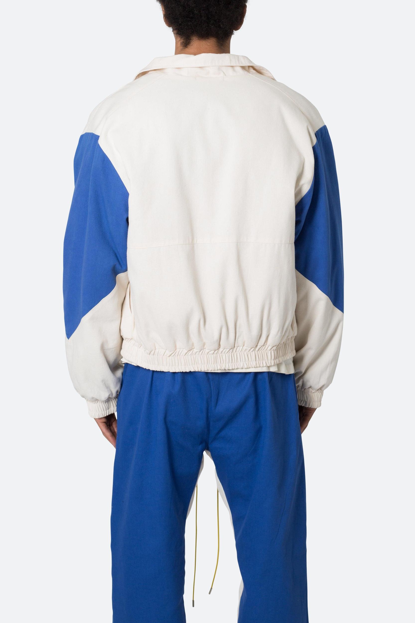 Twill Racing Jacket - Blue/Natural Product Image