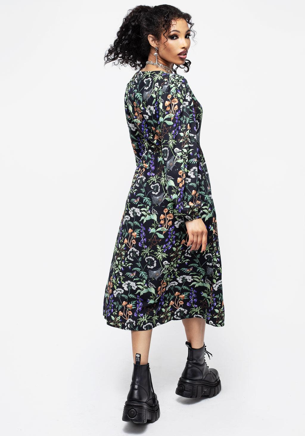 Vesna Button Up Midi Dress Product Image