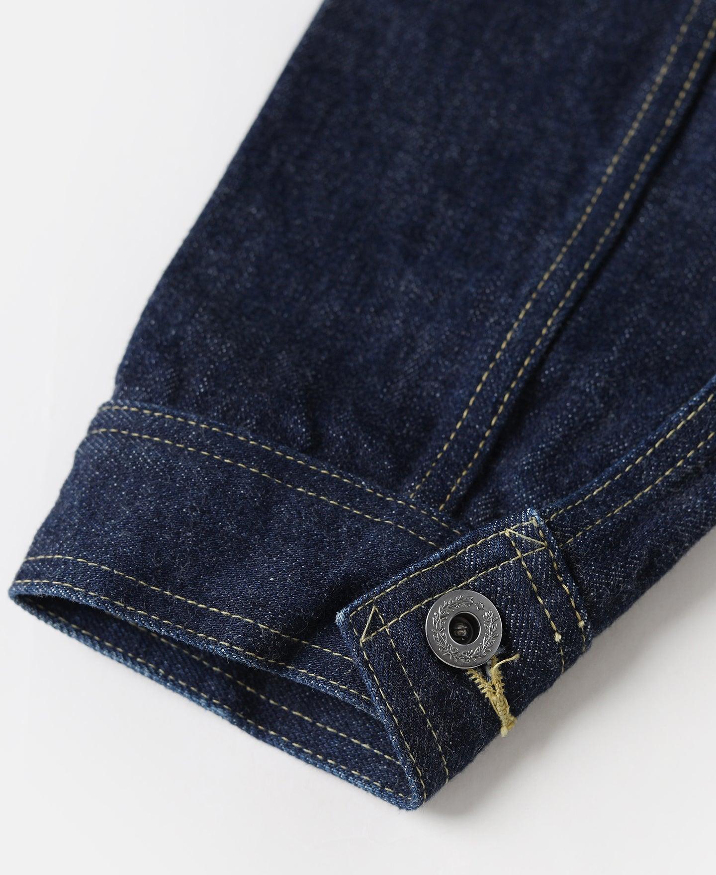 WWII Simplified Model Cowboy Selvedge Denim Jacket Product Image