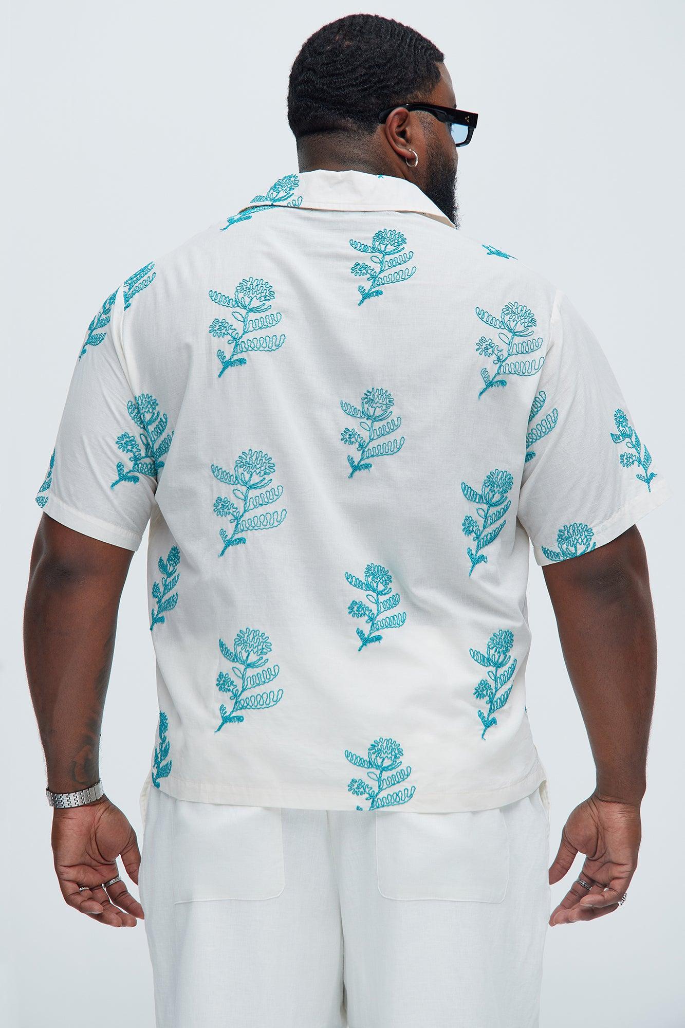 Calder Embroidery Shirt - Cream/combo Product Image