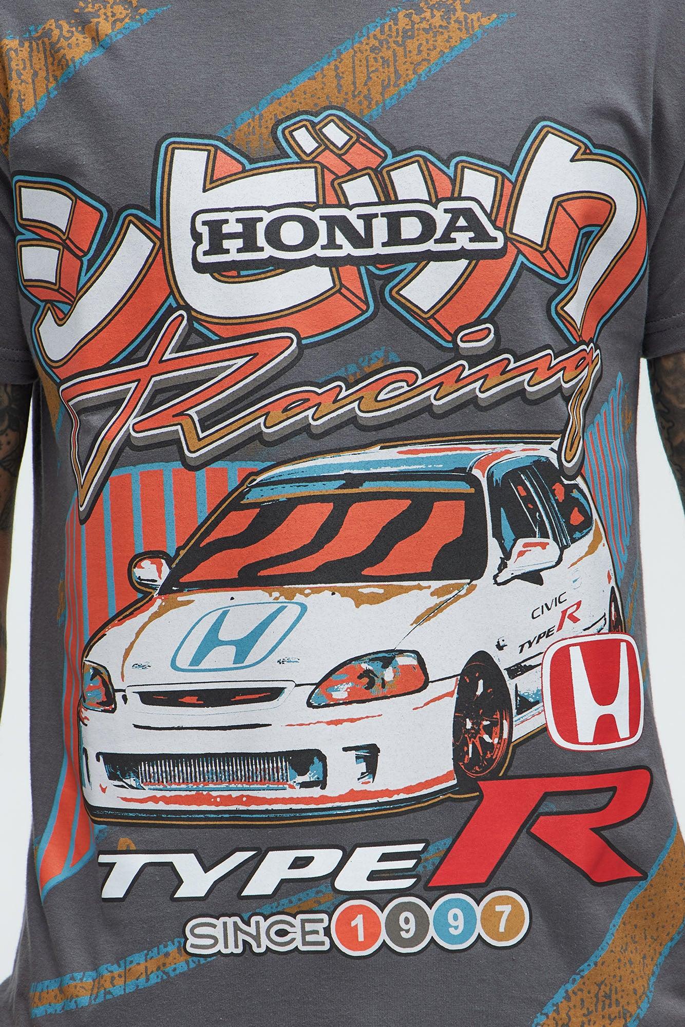 Honda Racing Hatchback Type R Short Sleeve Tee - Charcoal Product Image