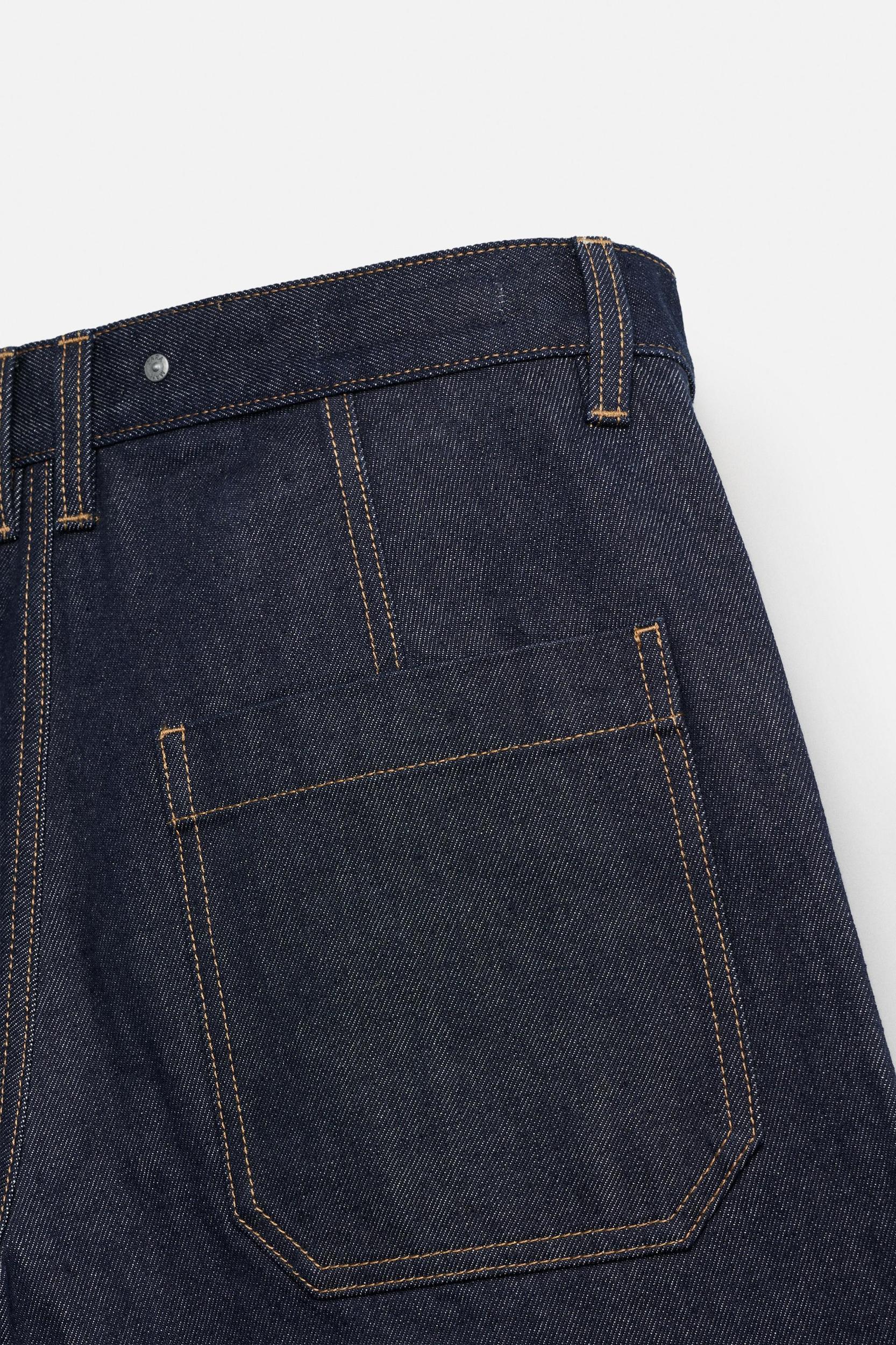 STITCHED BAGGY FIT DENIM SHORTS Product Image