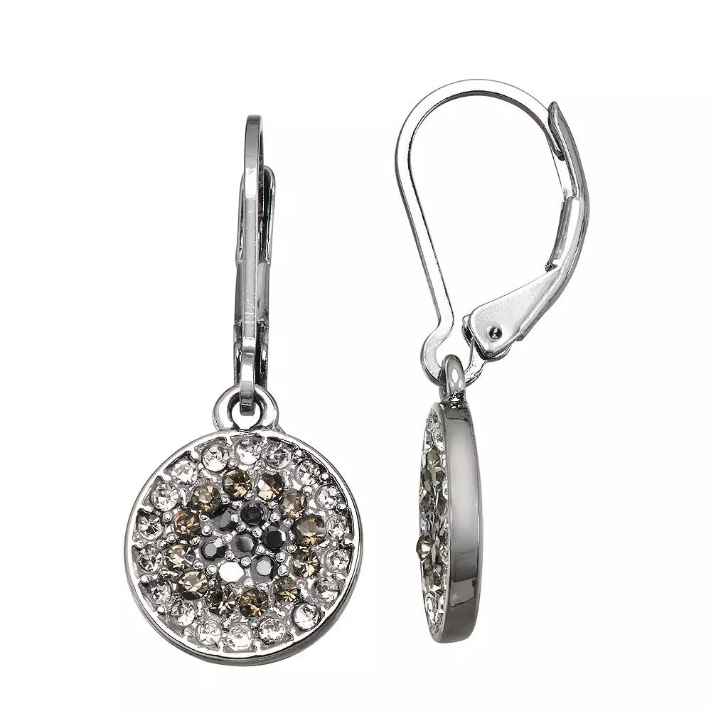 Simply Vera Vera Wang Disc Drop Earrings, Women's, Clear Product Image