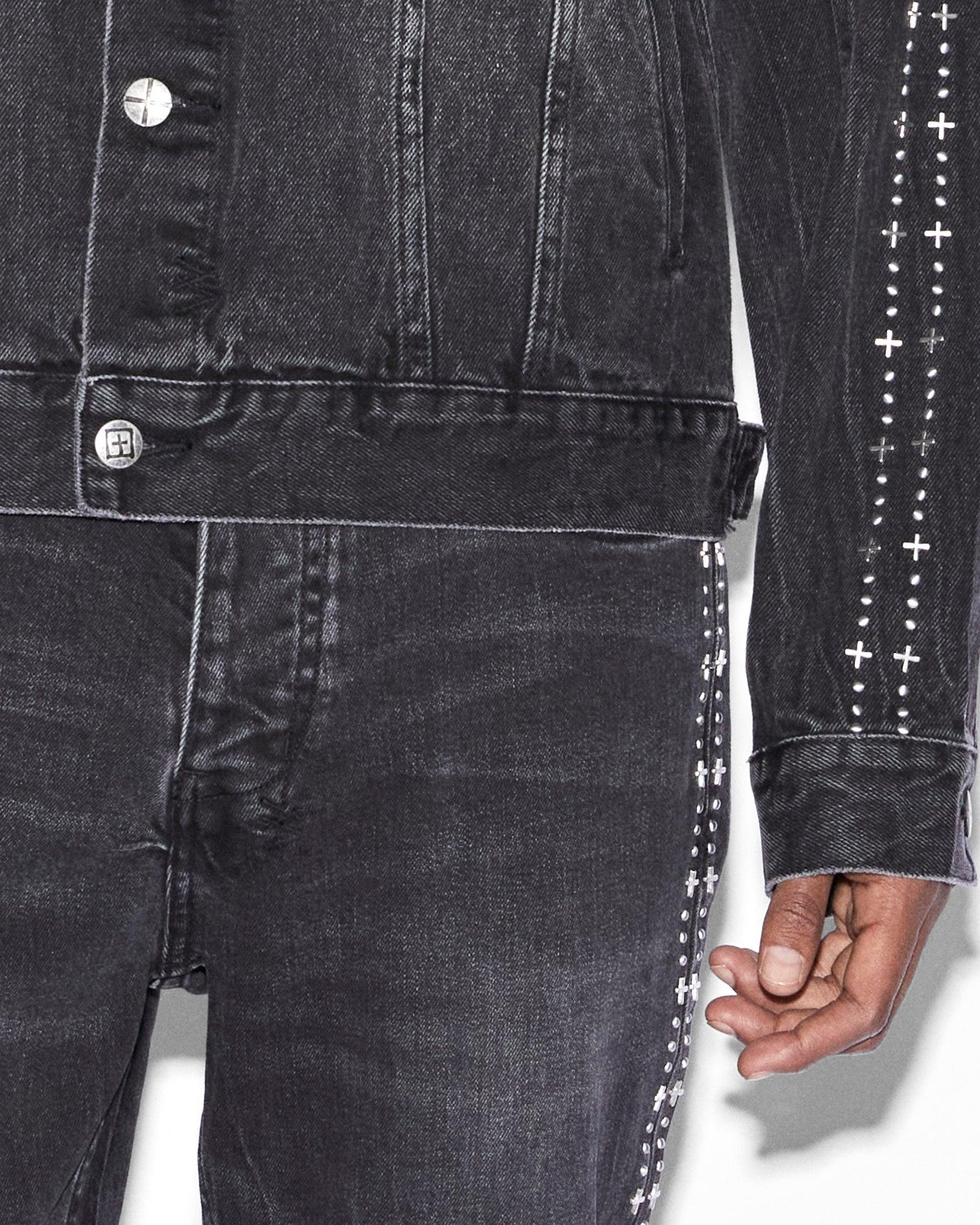 OH G JACKET METALIK STRIPE BLACK Male Product Image