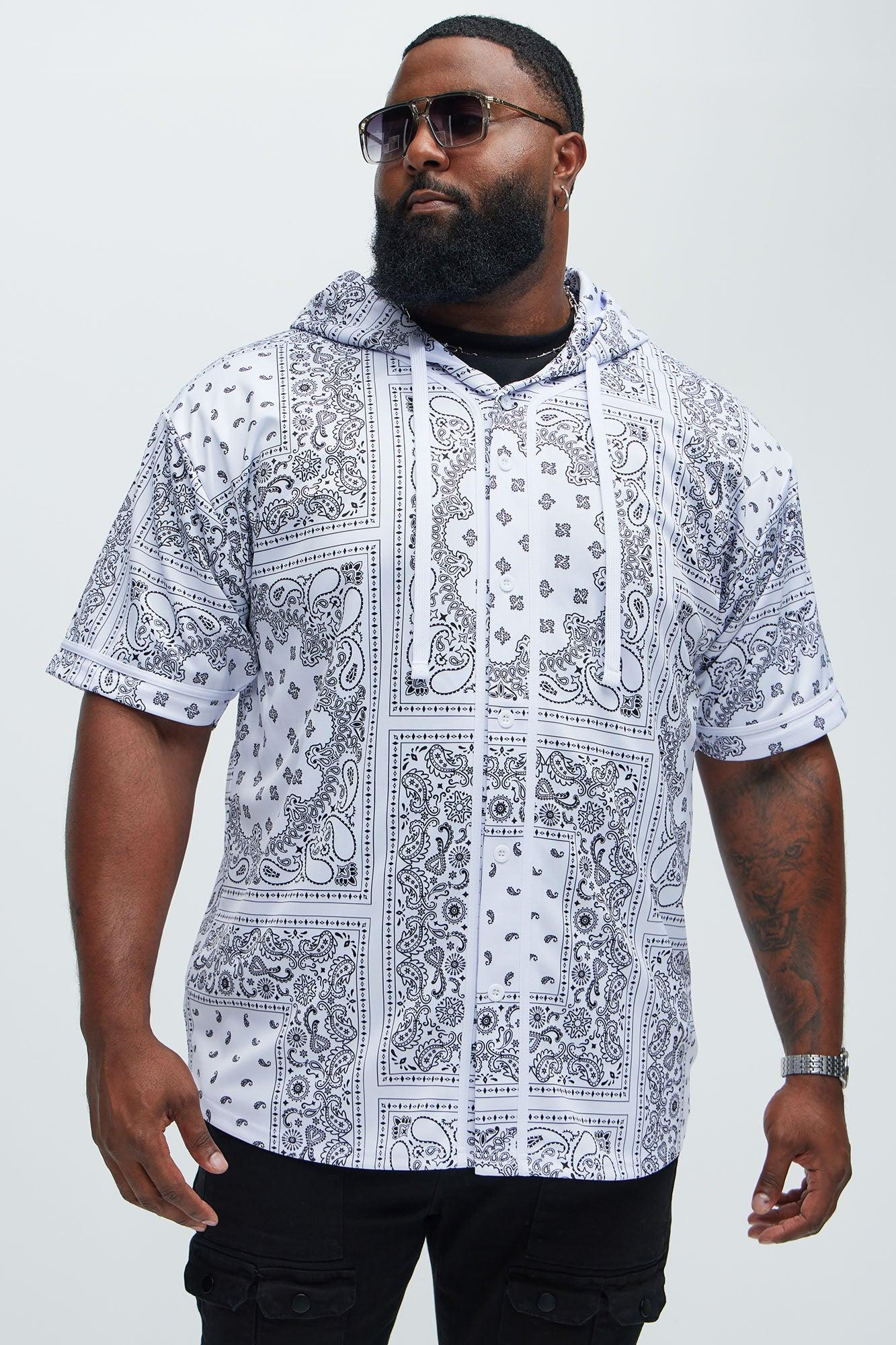 Hooded Baseball Jersey - White Product Image