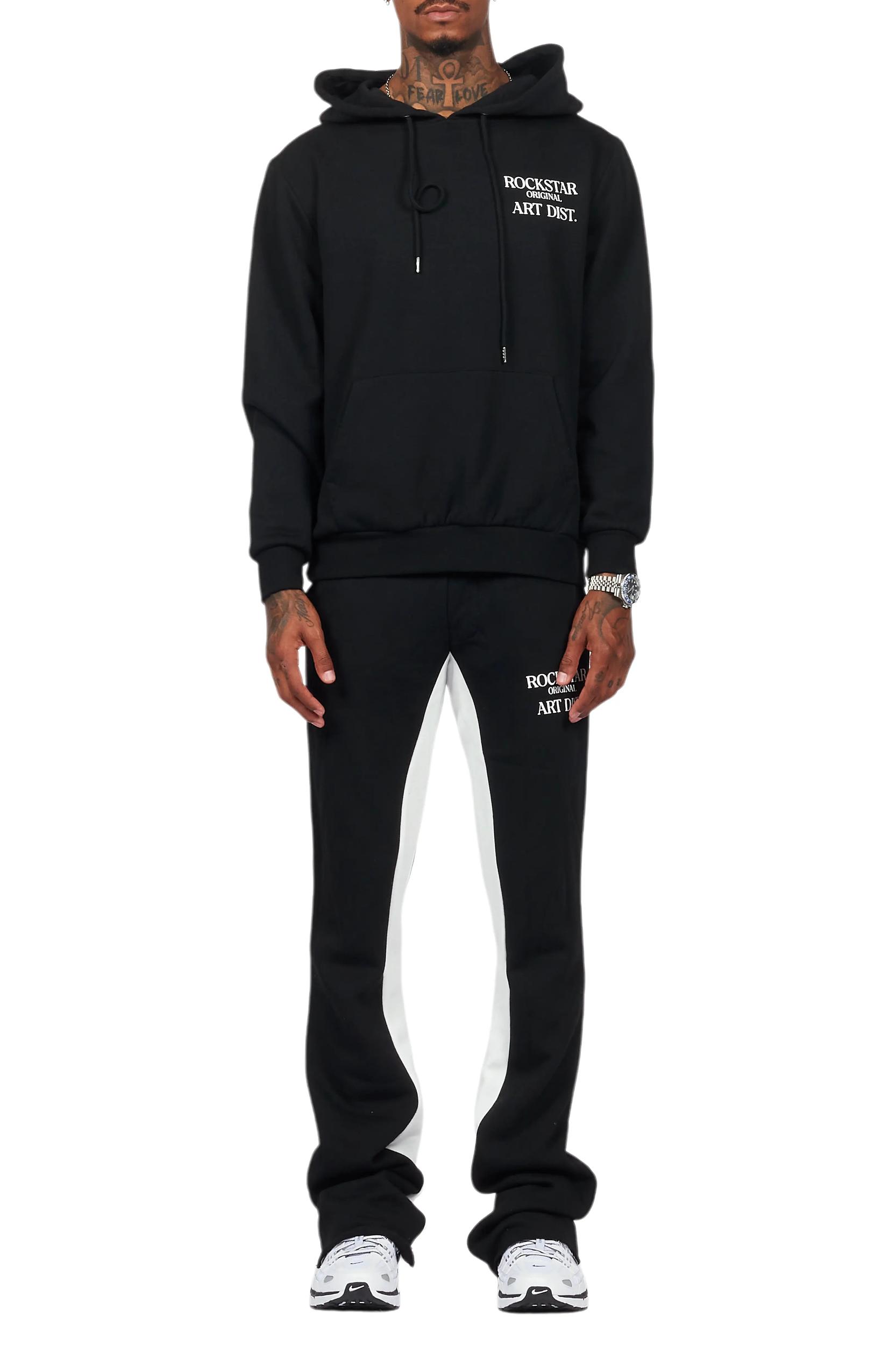 Briggs Black Hoodie/Baggy Fit Pant Set Male Product Image