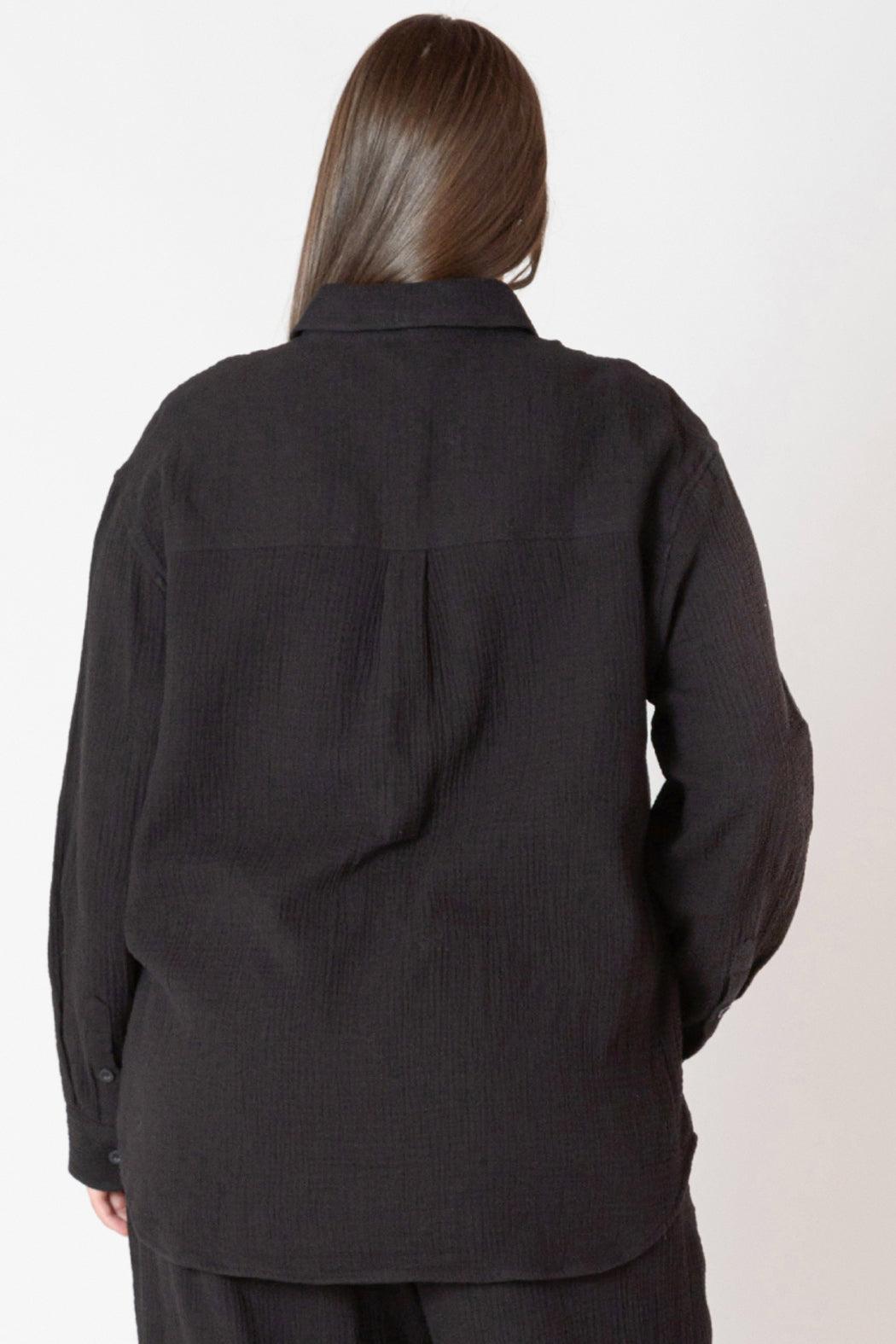 Textured Button Up Blouse Product Image