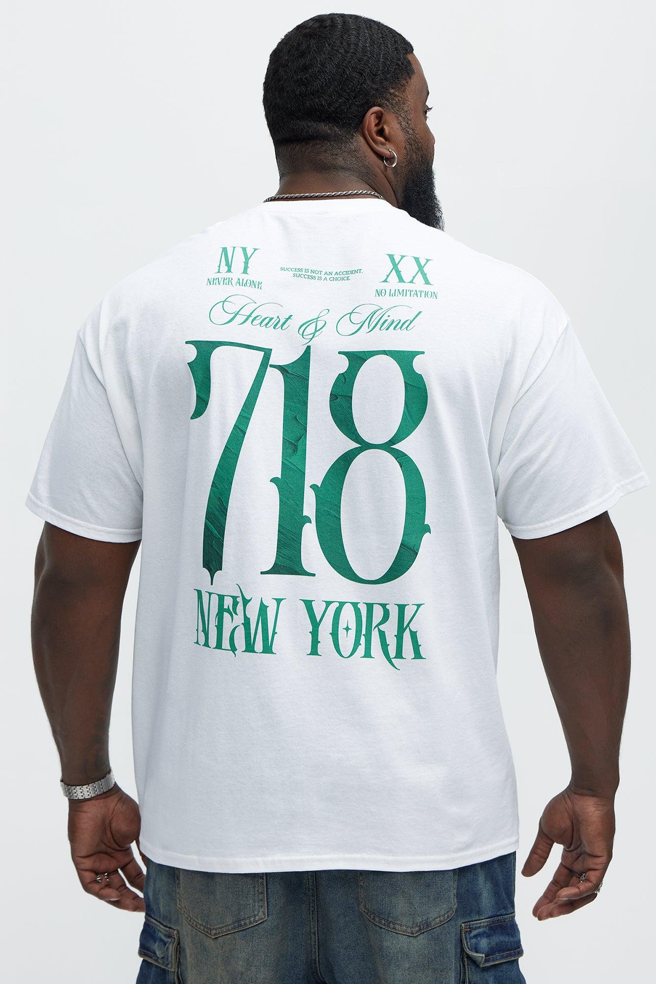 718 New York Short Sleeve Tee - White Product Image