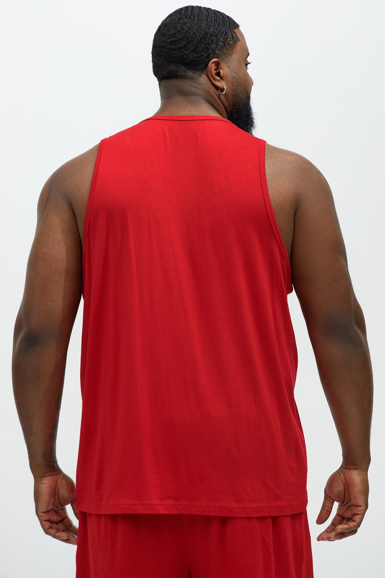 Essential Modal Lounge Tank - Red Product Image
