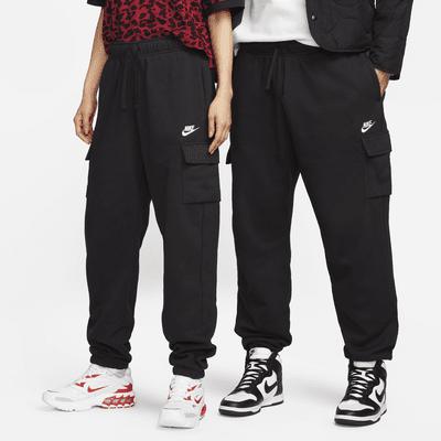 Womens Nike Sportswear Club Fleece Mid-Rise Oversized Cargo Sweatpants | DQ5196-010 Product Image