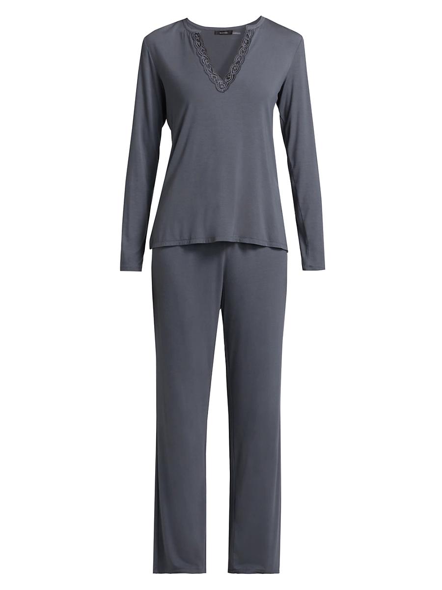 Womens Feathers Essentials Long-Sleeve Pajamas Product Image