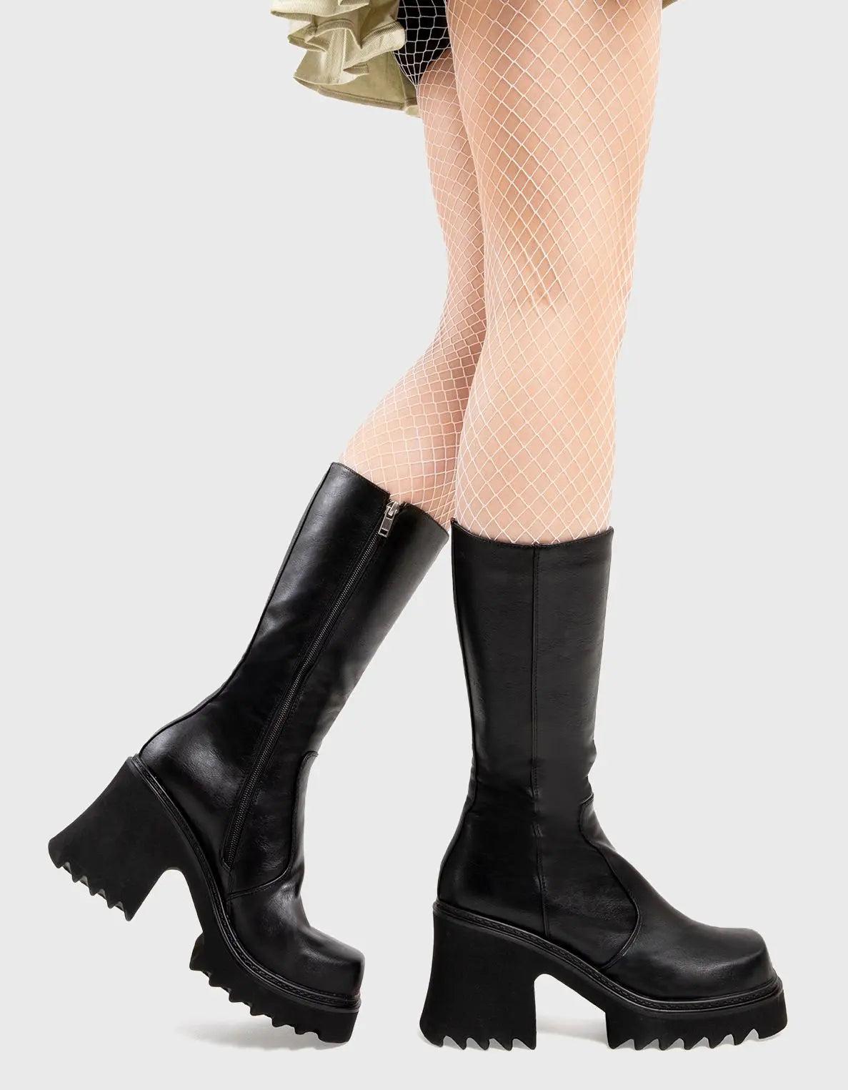 Mind Pool Chunky Platform Calf Boots Product Image