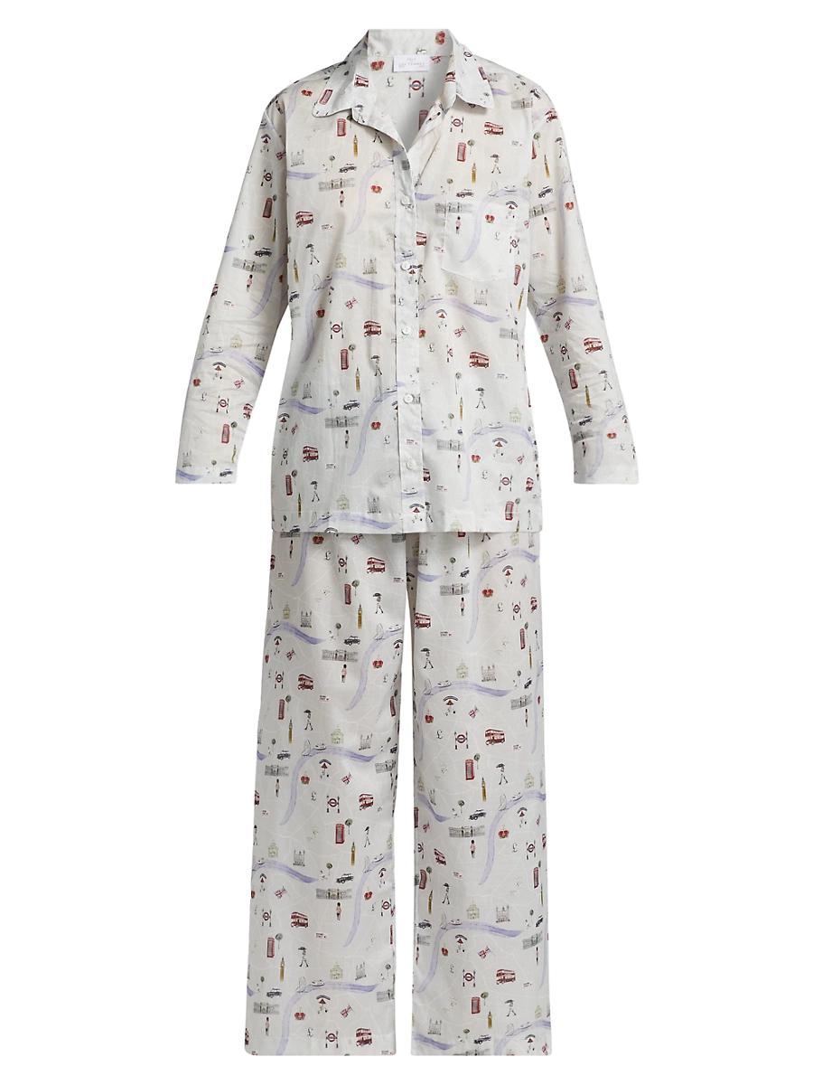 Womens London Cotton Pajamas Product Image