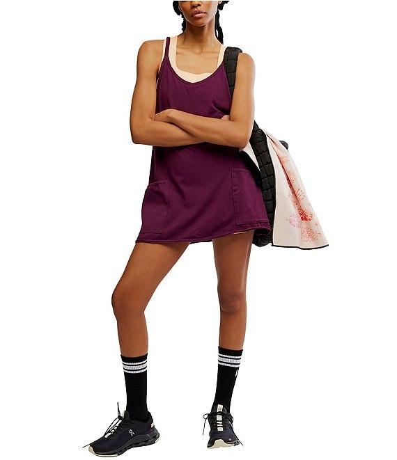 FP Movement Hot Shot V-Neck Sleeveless Patch Pocket Mini Dress Product Image