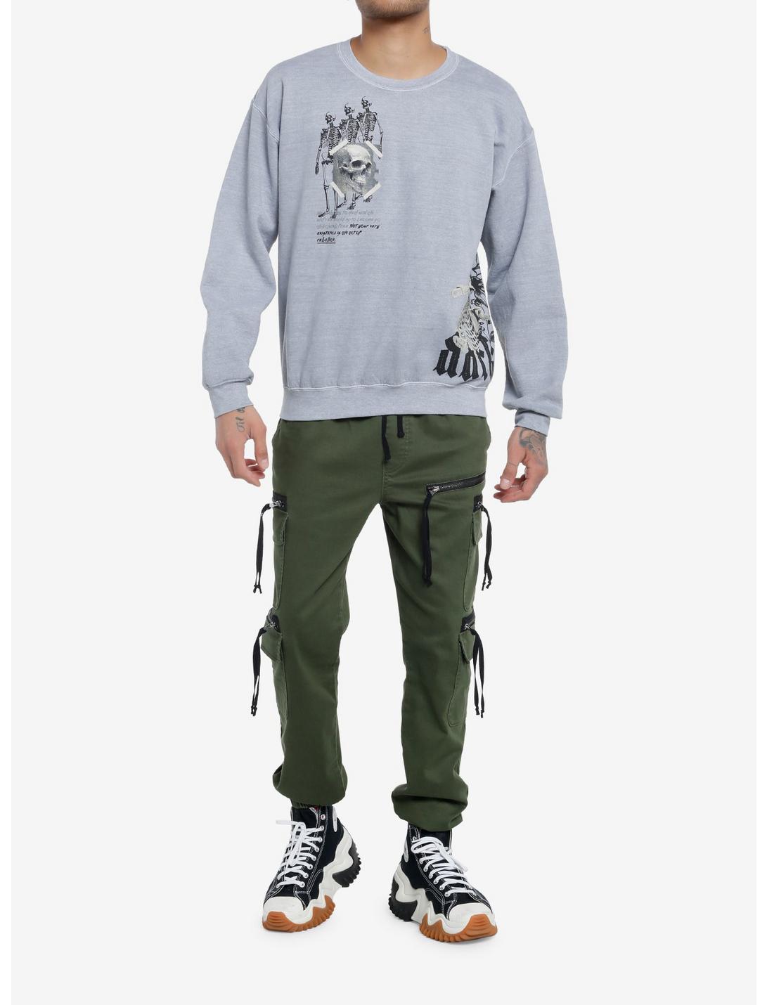 Social Collision® Darkness Skeletons Sweatshirt Product Image