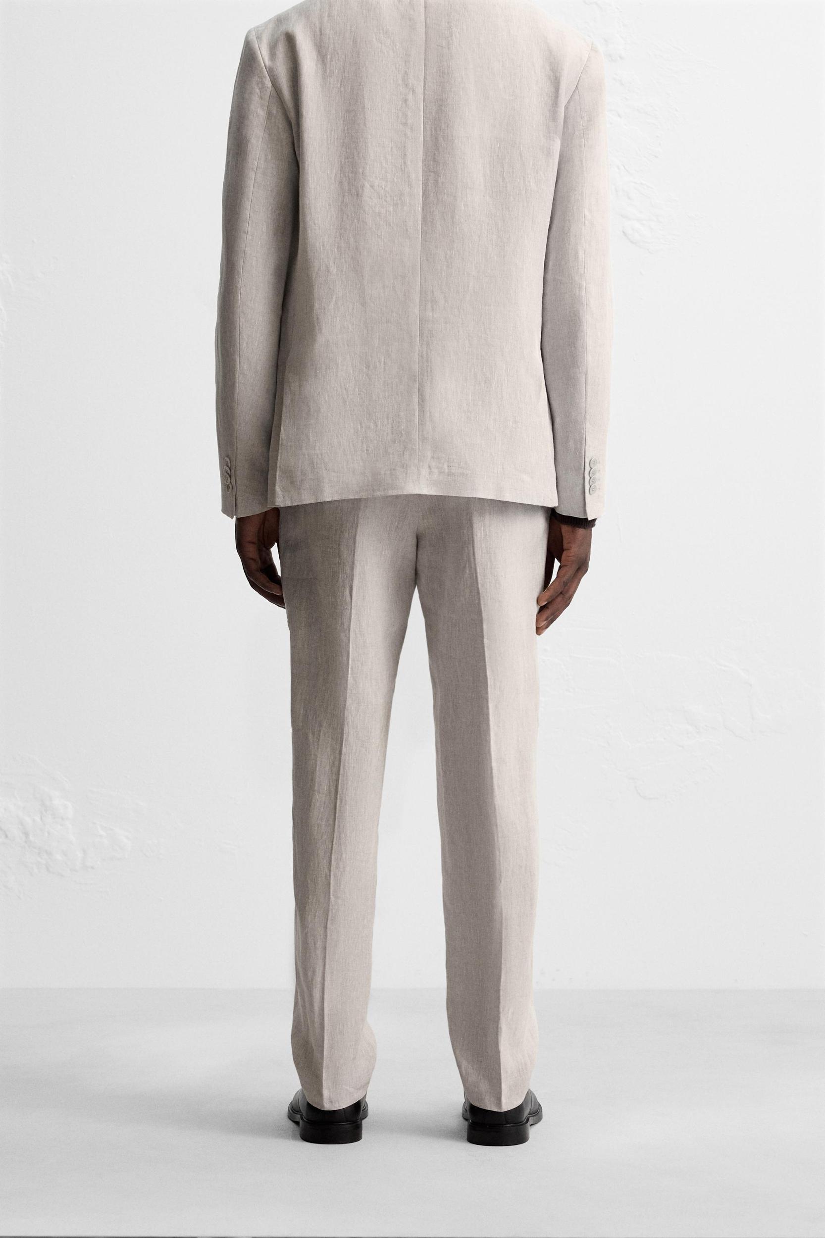 SUIT PANTS IN 100% LINEN Product Image