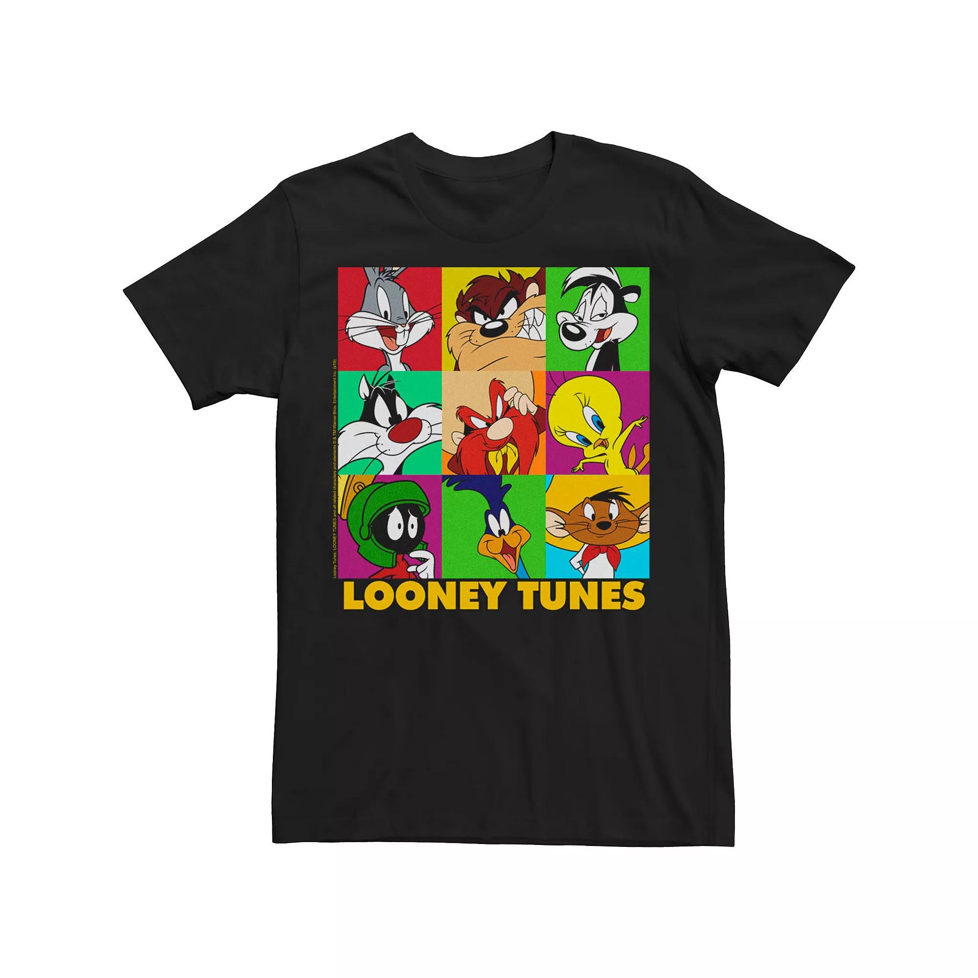 Men's Looney Tunes Character Pop Art Box Up Tee,  Product Image