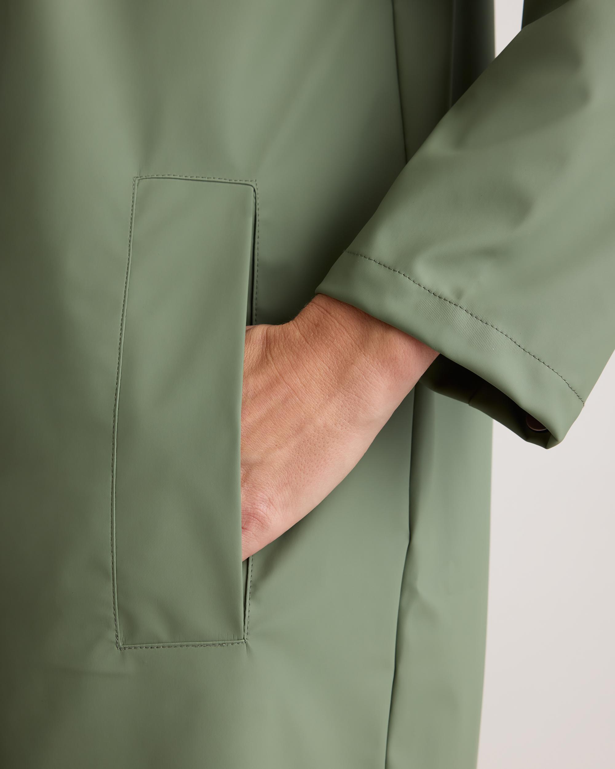 Quince | Women's Waterproof Rubberized Long Rain Jacket Size XS, Recycled Polyester Product Image