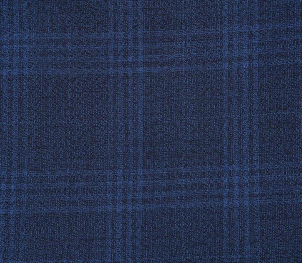 English Laundry 2-Piece Blue Plaid Wool Blend Slim Fit Dress Suit Product Image