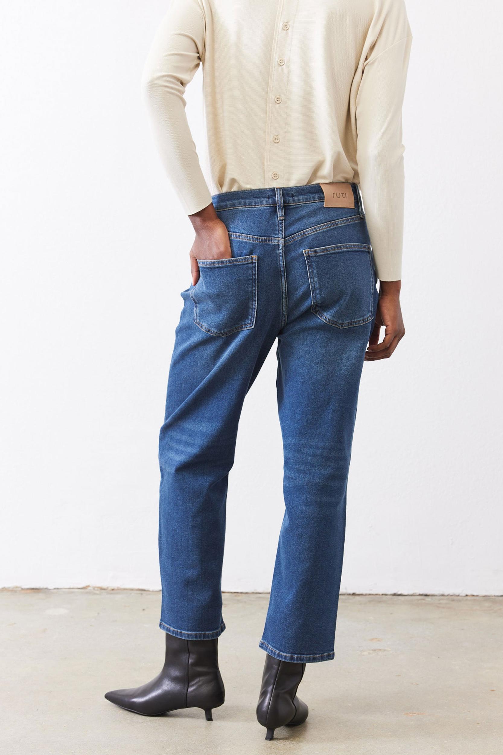 The Crop Mid-Rise Straight Jeans Product Image