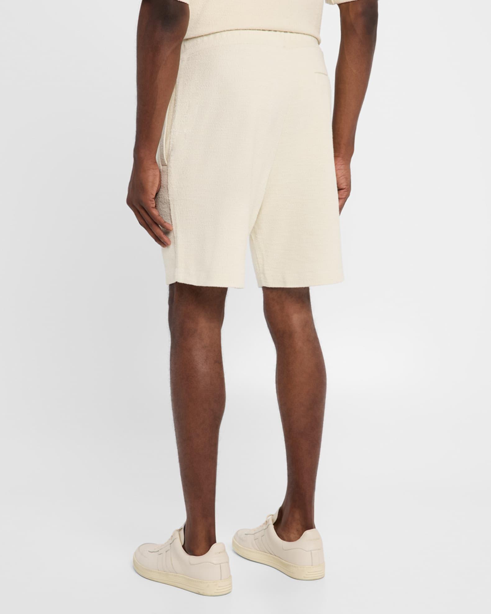 Men's Leoni Textured Cotton Shorts Product Image