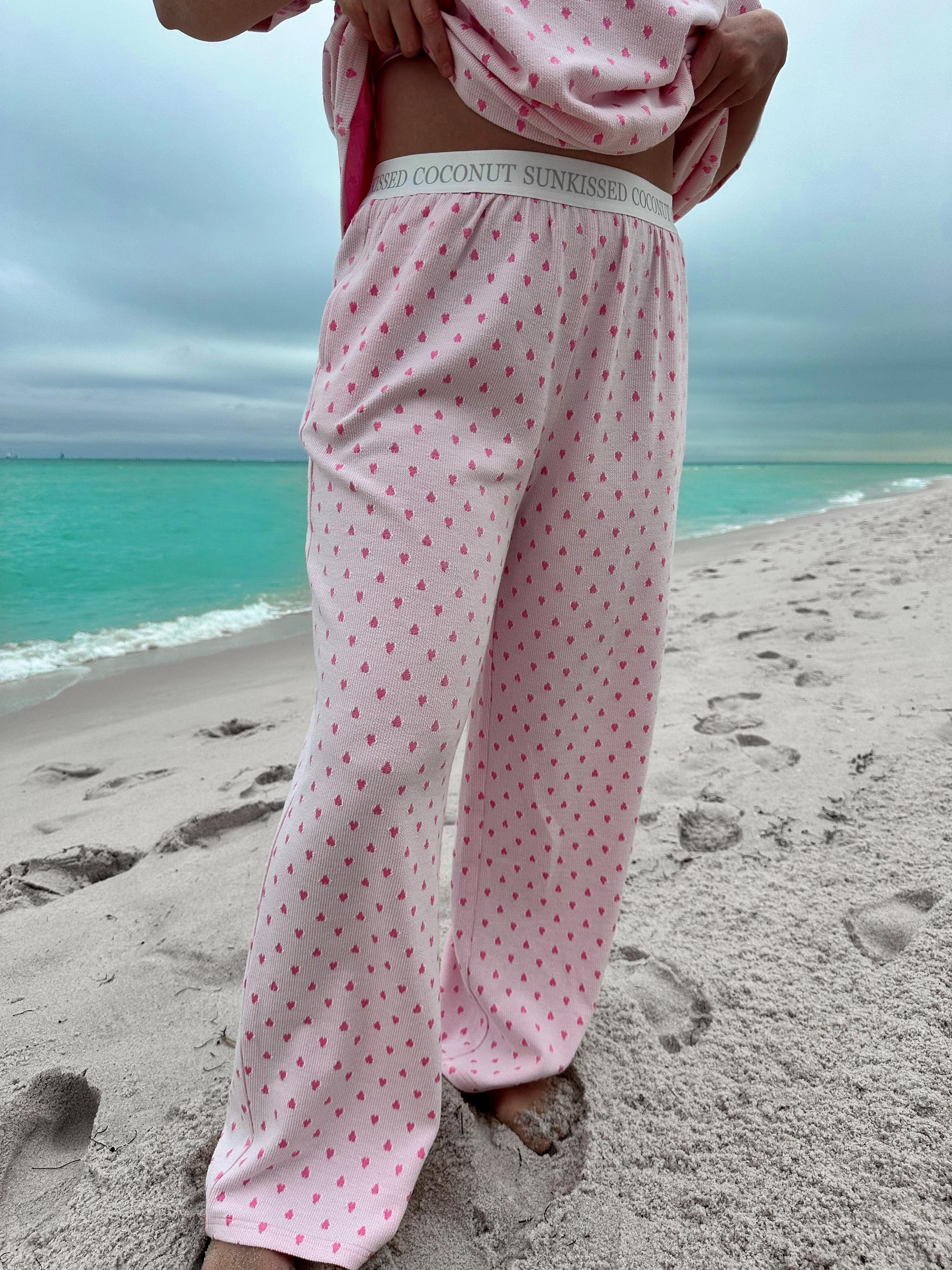 Heart Pajama Pants Product Image