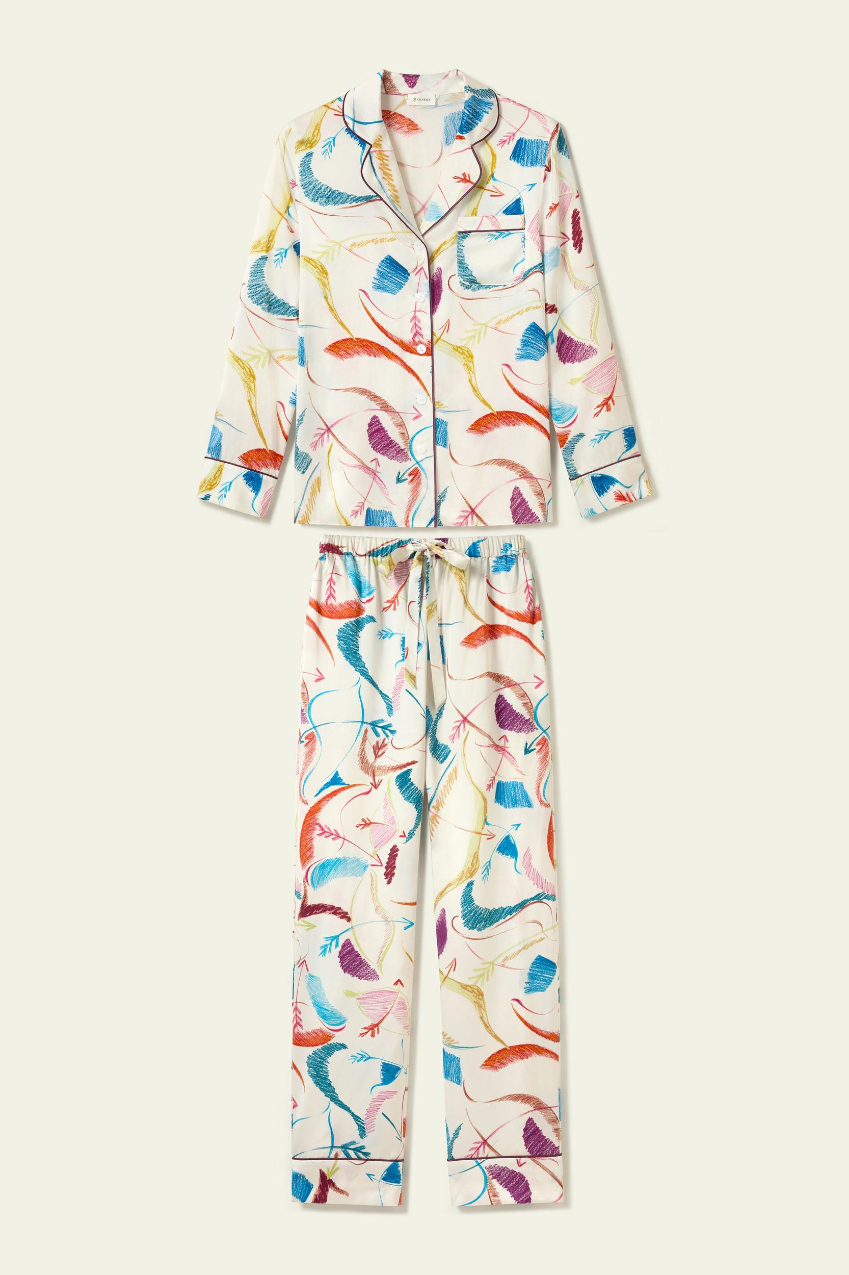Sagittarius Zodiac Silk Pajama Set Product Image