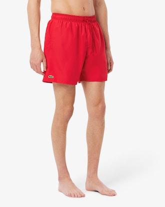 Mid Length Monochrome Swim Trunks Product Image