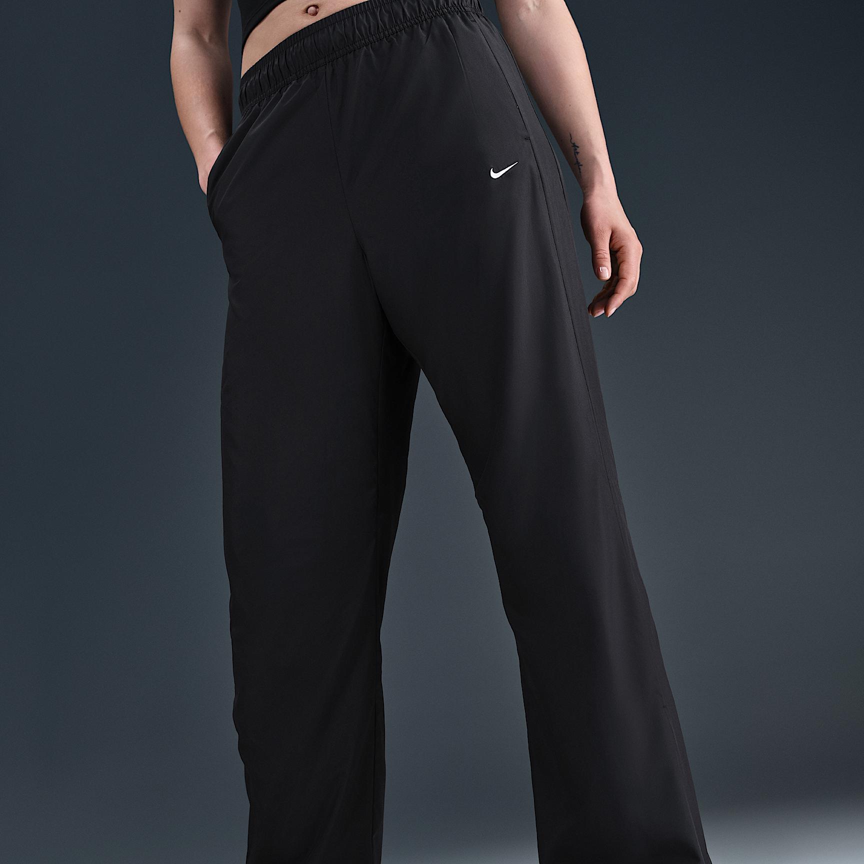 Womens Nike Sportswear Classic Mid-Rise Open-Hem Pants | HV2324-010 Product Image