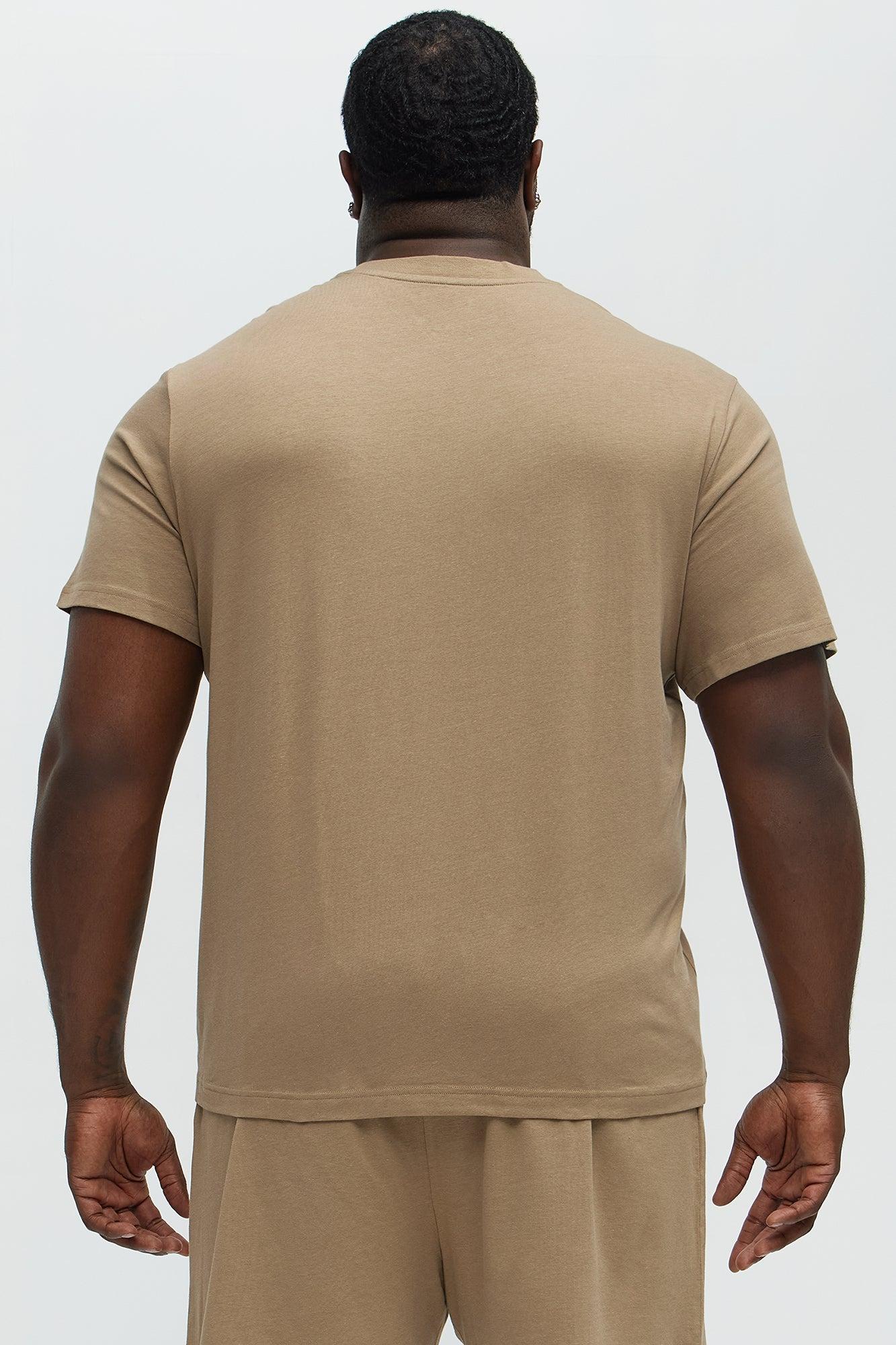 Essential Modal Lounge Short Sleeve Tee - Taupe Male Product Image