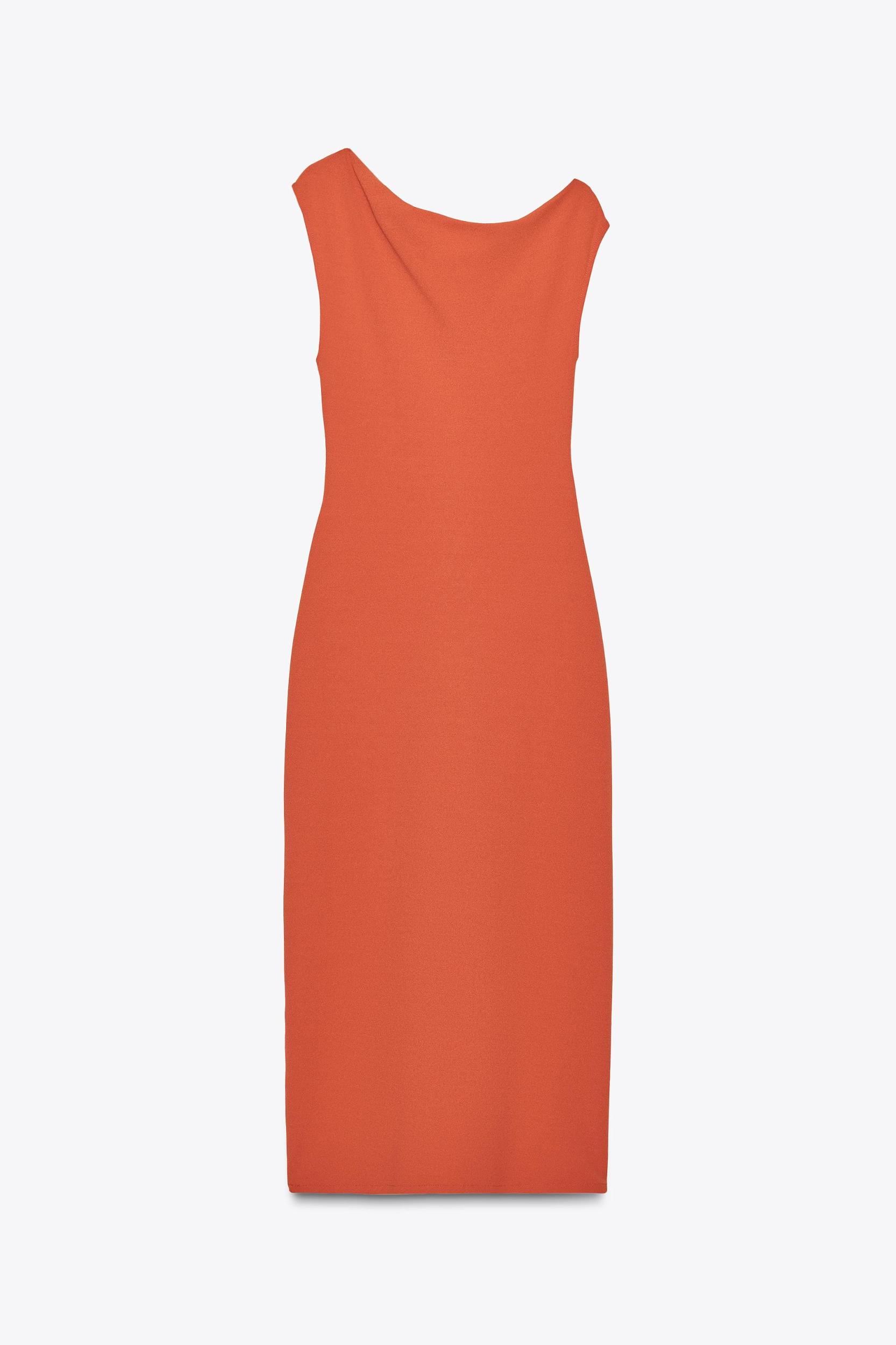 DRAPED MIDI DRESS Product Image