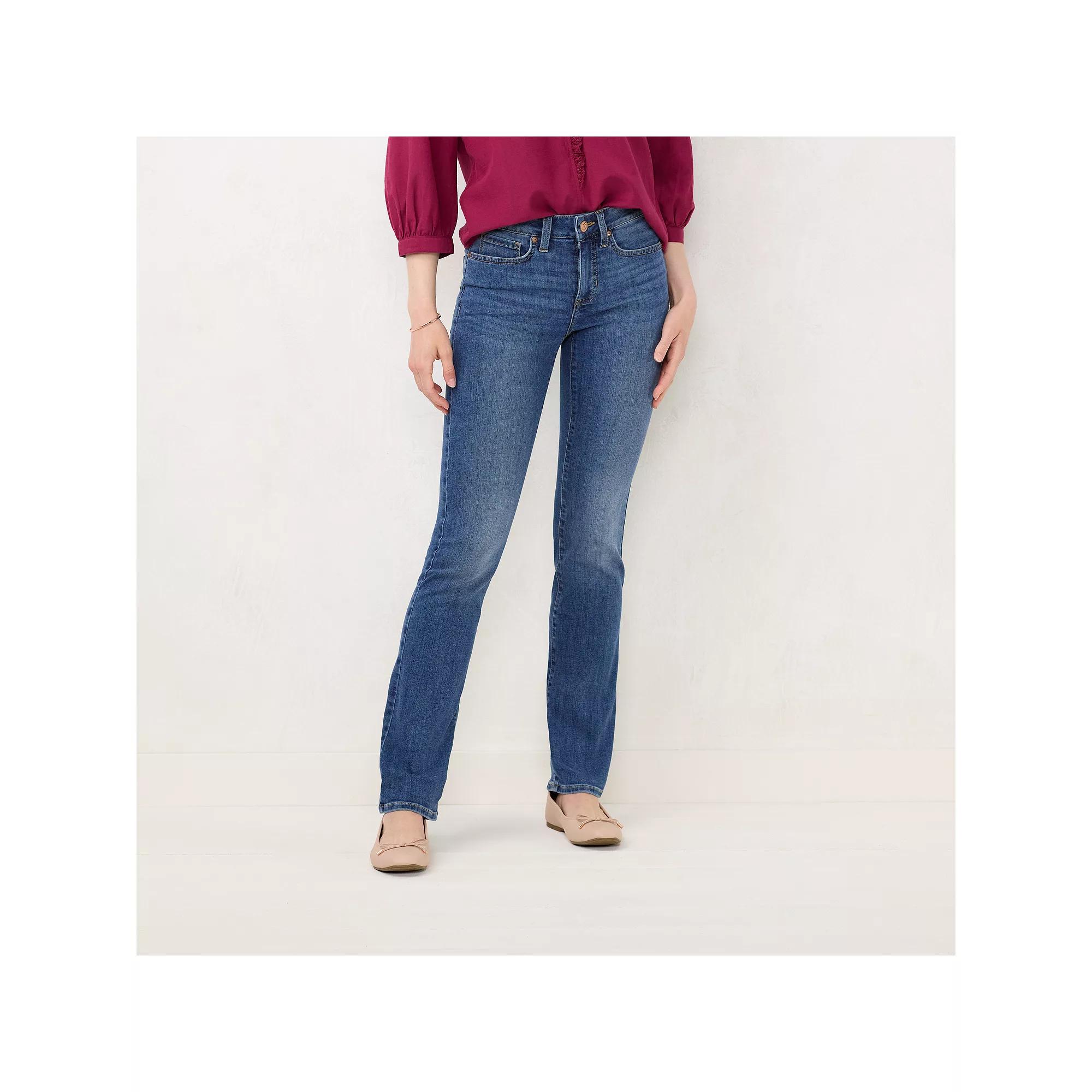 Women's LC Lauren Conrad Feel Good Mid Rise Barely Bootcut Jeans,  Product Image